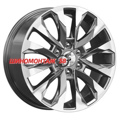 Premium Series КР007 (Haval H9) Diamond Gloss Graphite 8x20/6x139.7 D75.1 ET42  