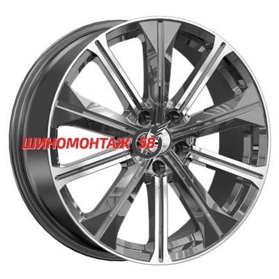 Premium Series КР013 (Haval Dargo) Diamond Gloss Graphite 7x19/5x114.3 D66.6 ET40  