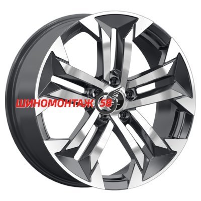 Premium Series КР015 (Haval F7/F7x) Diamond Black Gris 7.5x19/5x114.3 D64.1 ET40  