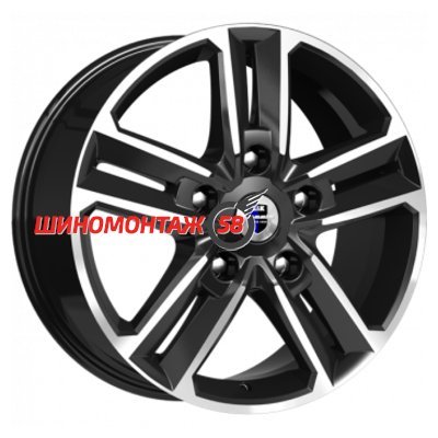 K&K Backfire (КС763) Алмаз черный 8x18/5x120 D72.6 ET45  