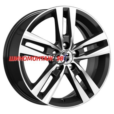 K&K Rassvet-оригинал (КС868) Алмаз черный SK 6.5x16/5x100 D56.1 ET48  