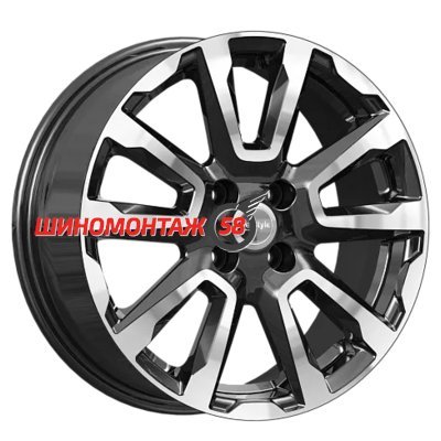 K&K КС1026 Алмаз черный 6.5x16/4x100 D60.1 ET41  