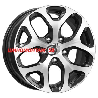 K&K КС869 Алмаз черный 6.5x16/4x100 D60.1 ET43  