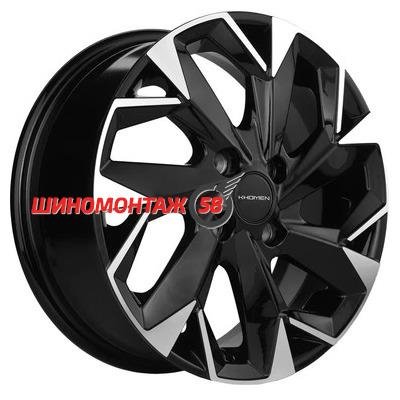 Khomen Wheels KHW1402 (Accent/Getz/i20) Black-FP 5.5x14/4x100 D67.1 ET38  