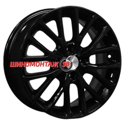 Khomen Wheels KHW1506 (Lada Granta) Black 6x15/4x98 D58.6 ET36  