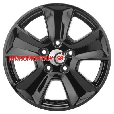Khomen Wheels KHW1601 (Renault/Nissan) Black 6.5x16/5x114.3 D66.1 ET50  