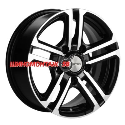 Khomen Wheels KHW1602 (Niva 4x4 Bronto) Black-FP 6.5x16/5x139.7 D98.5 ET35  