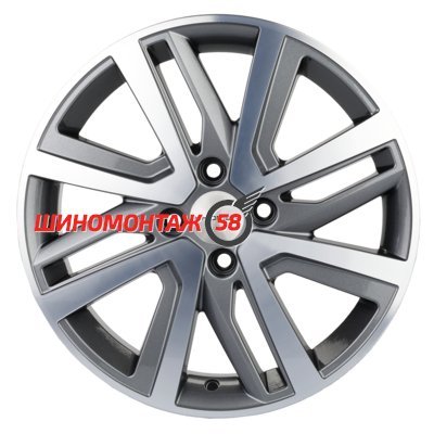 Khomen Wheels KHW1609 (Stepway) Gray-FP 6x16/4x100 D60.1 ET37  