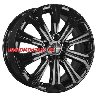 Khomen Wheels KHW1610 (Chery Tiggo 3/Tiggo 3 Pro) Black 6.5x16/5x108 D60.1 ET45  