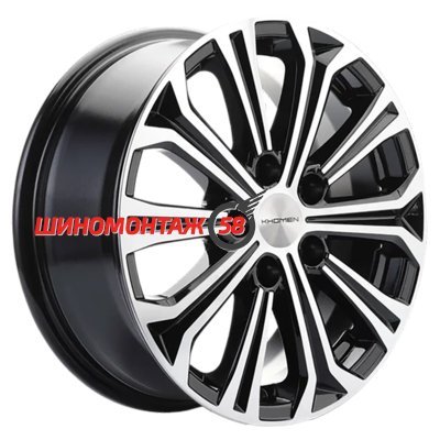 Khomen Wheels KHW1610 (Chery Tiggo 3/Tiggo 3 Pro) Black-FP 6.5x16/5x108 D60.1 ET45  