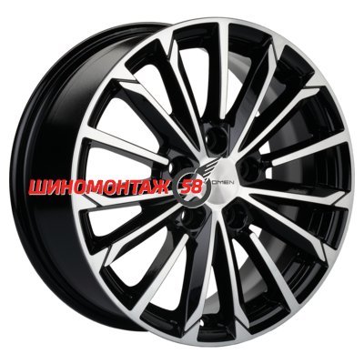 Khomen Wheels KHW1611 (Octavia A7) Black-FP 6.5x16/5x112 D57.1 ET46  