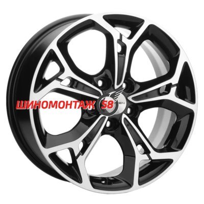 Khomen Wheels KHW1702 (Jolion) Black-FP 7x17/5x114.3 D66.5 ET37  