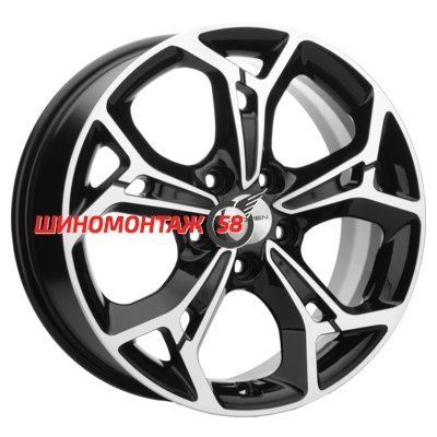 Khomen Wheels KHW1702 (Kia K5) Black-FP 7x17/5x114.3 D67.1 ET48  