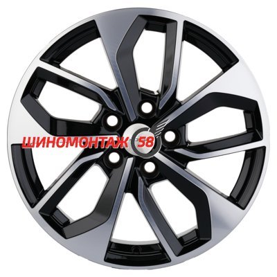Khomen Wheels KHW1703 (Kodiaq/Tiguan) Black-FP 7x17/5x112 D57.1 ET43  