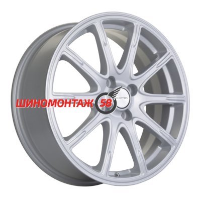Khomen Wheels KHW1707 (KIA Rio I/II Solaris I/II) F-Silver 6.5x17/4x100 D54.1 ET44  