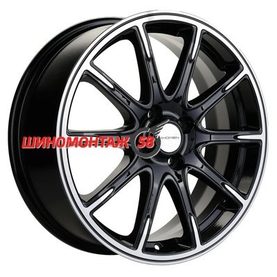 Khomen Wheels KHW1707 (Lada Vesta Cross) Black-FP 6.5x17/4x100 D60.1 ET43  
