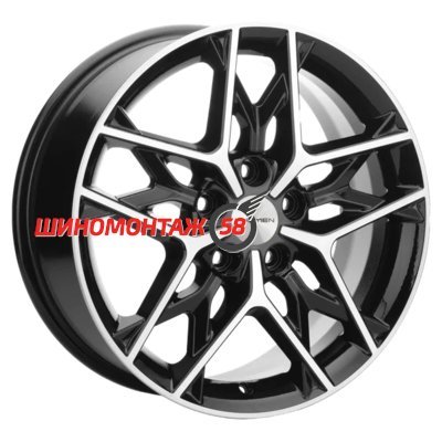 Khomen Wheels KHW1709 (Changan CS35 Plus) Black-FP 7x17/5x110 D63.3 ET46  