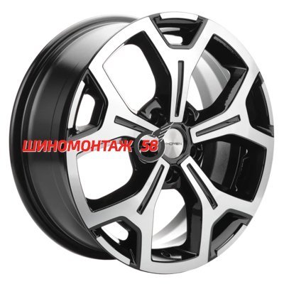 Khomen Wheels KHW1710(2) (Mercedes Vito) Black-FP 6.5x17/5x112 D66.6 ET50  