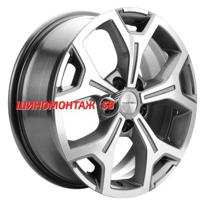 Khomen Wheels KHW1710(2) (VW Multivan) Gray-FP 6.5x17/5x120 D65.1 ET60  