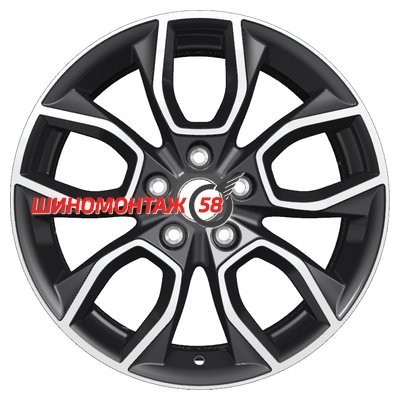 Khomen Wheels KHW1713 (CX-5/i40/X-Trail) Black-FP 7x17/5x114.3 D67.1 ET45  
