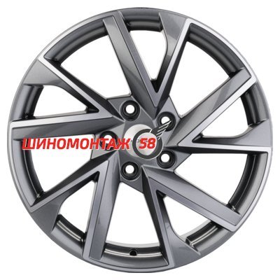 Khomen Wheels KHW1714 (CX-5/i40/X-Trail) Gray-FP 7x17/5x114.3 D67.1 ET45  