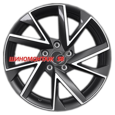 Khomen Wheels KHW1714 (Karoq) Black-FP 7x17/5x112 D57.1 ET45  