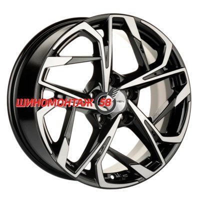 Khomen Wheels KHW1716 (Besturn X40) Black-FP 7x17/5x114.3 D57.1 ET40  