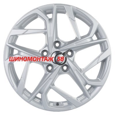 Khomen Wheels KHW1716 (Karoq/Tiguan) F-Silver 7x17/5x112 D57.1 ET45  