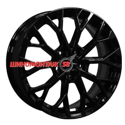 Khomen Wheels KHW1718 (Chery Tiggo 4/Exeed LX/Omoda C5) Black 7x17/5x108 D60.1 ET33  