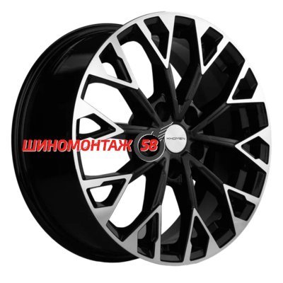 Khomen Wheels KHW1718 (Toyota RAV4/ Lexus NX) Black-FP 7x17/5x114.3 D60.1 ET35  