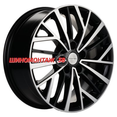 Khomen Wheels KHW1722 (Chery/Exeed) Black-FP 6.5x17/5x108 D60.1 ET33  