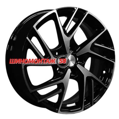 Khomen Wheels KHW1722 (Haval F7/F7x) Black-FP 6.5x17/5x114.3 D64.1 ET40  