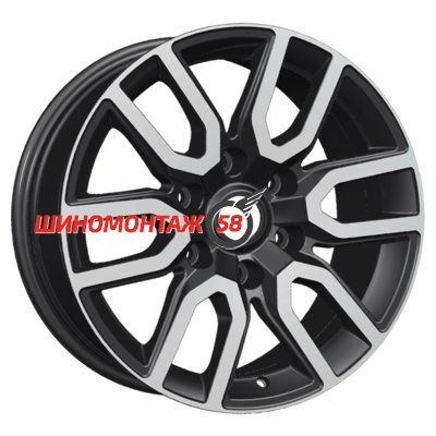 Khomen Wheels KHW1723 (Pajero) Black-FP 8x17/6x139.7 D67.1 ET46  