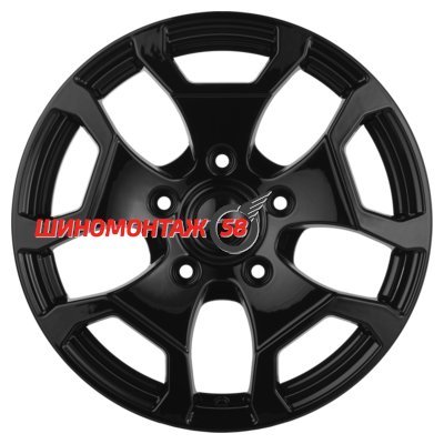 Khomen Wheels KHW1725 (Niva 4x4) Black 6.5x17/5x139.7 D98.5 ET35  