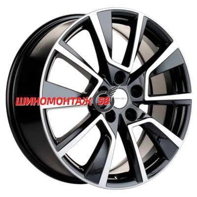 Khomen Wheels KHW1802 (Chery Tiggo) Black-FP 7x18/5x108 D60.1 ET40  