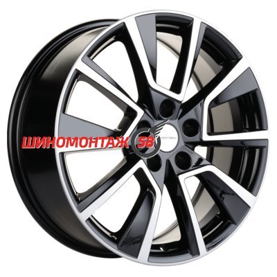 Khomen Wheels KHW1802 (OMODA C5) Black-FP 7x18/5x108 D60.1 ET33  