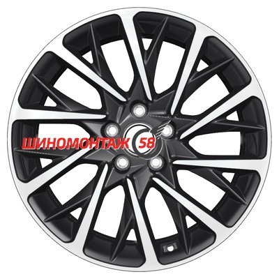 Khomen Wheels KHW1804 (Audi A4/A6) Black-FP 7.5x18/5x112 D66.6 ET39  