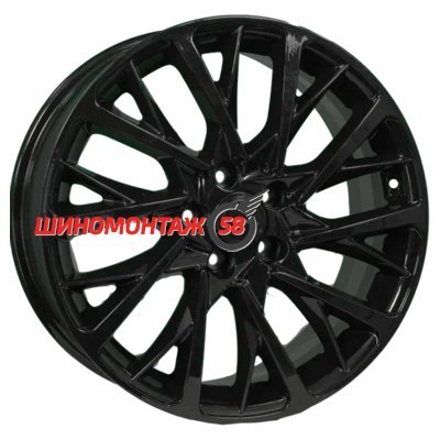 Khomen Wheels KHW1804 (Chery Tiggo 8/8 Pro) Black 7.5x18/5x108 D60.1 ET47  
