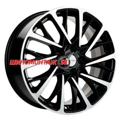 Khomen Wheels KHW1804 (Jac/Москвич 3) Black-FP 7.5x18/5x108 D54.1 ET40  