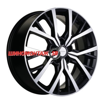 Khomen Wheels KHW1806 (Kodiaq/Tiguan) Black-FP 7x18/5x112 D57.1 ET43  