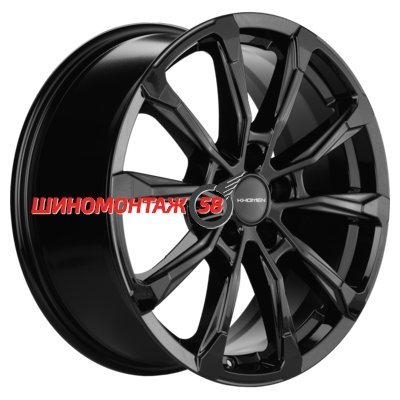 Khomen Wheels KHW1808 (Geely Coolray) Black 7.5x18/5x114.3 D54.1 ET53  