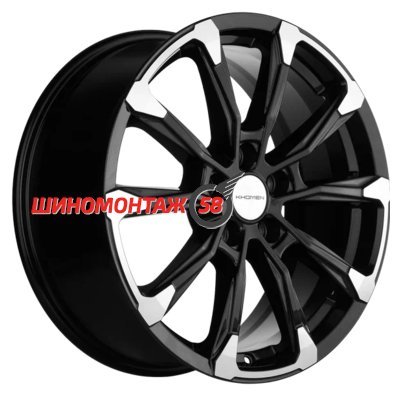 Khomen Wheels KHW1808 (Murano) Black-FP 7.5x18/5x114.3 D66.1 ET50  