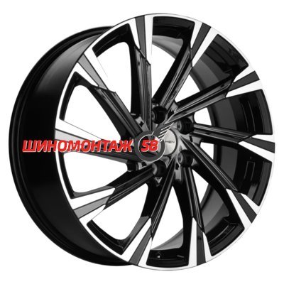 Khomen Wheels KHW1901 (Chery Tiggo 7 Pro) Black-FP 7.5x19/5x108 D60.1 ET33  