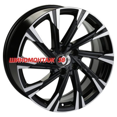Khomen Wheels KHW1901 (Soul/Seltos/Sonata) Black-FP 7.5x19/5x114.3 D67.1 ET49.5  