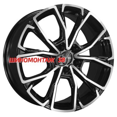 Khomen Wheels KHW1907 (Chery Tiggo 8/8 Pro) Black-FP 7.5x19/5x108 D60.1 ET47  
