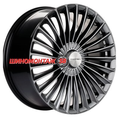 Khomen Wheels KHW2008 (Mercedes Rear) Dark Chrome 9.5x20/5x112 D66.6 ET38  