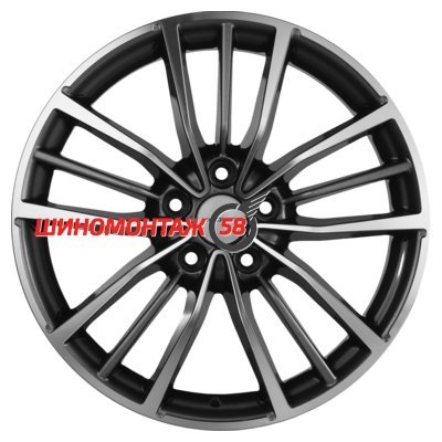 Khomen Wheels KHW2012 (FAW Bestune T99) Black-FP 8x20/5x114.3 D67.1 ET45  