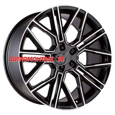 Khomen Wheels KHW2101 (Q7/Touareg) Black-FP 9.5x21/5x112 D66.6 ET31  